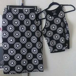 Two piece captain America set